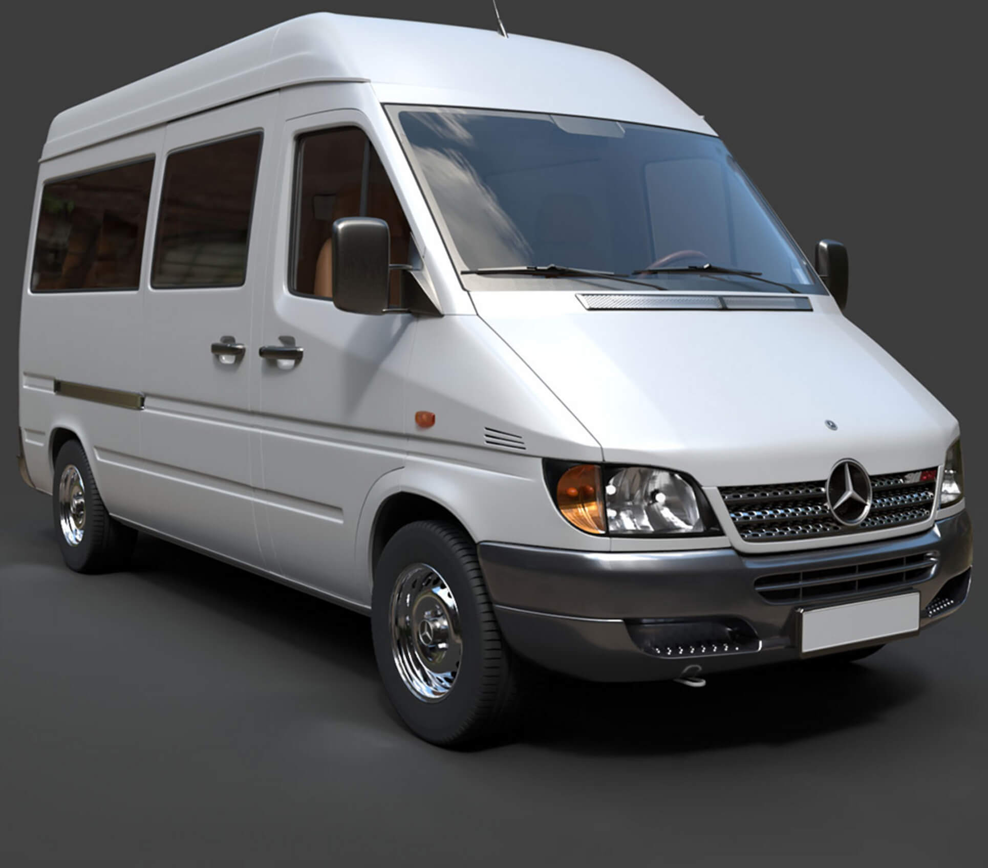 Mercedes-Benz Sprinter Classic Minibus Detailed Production 3D Model