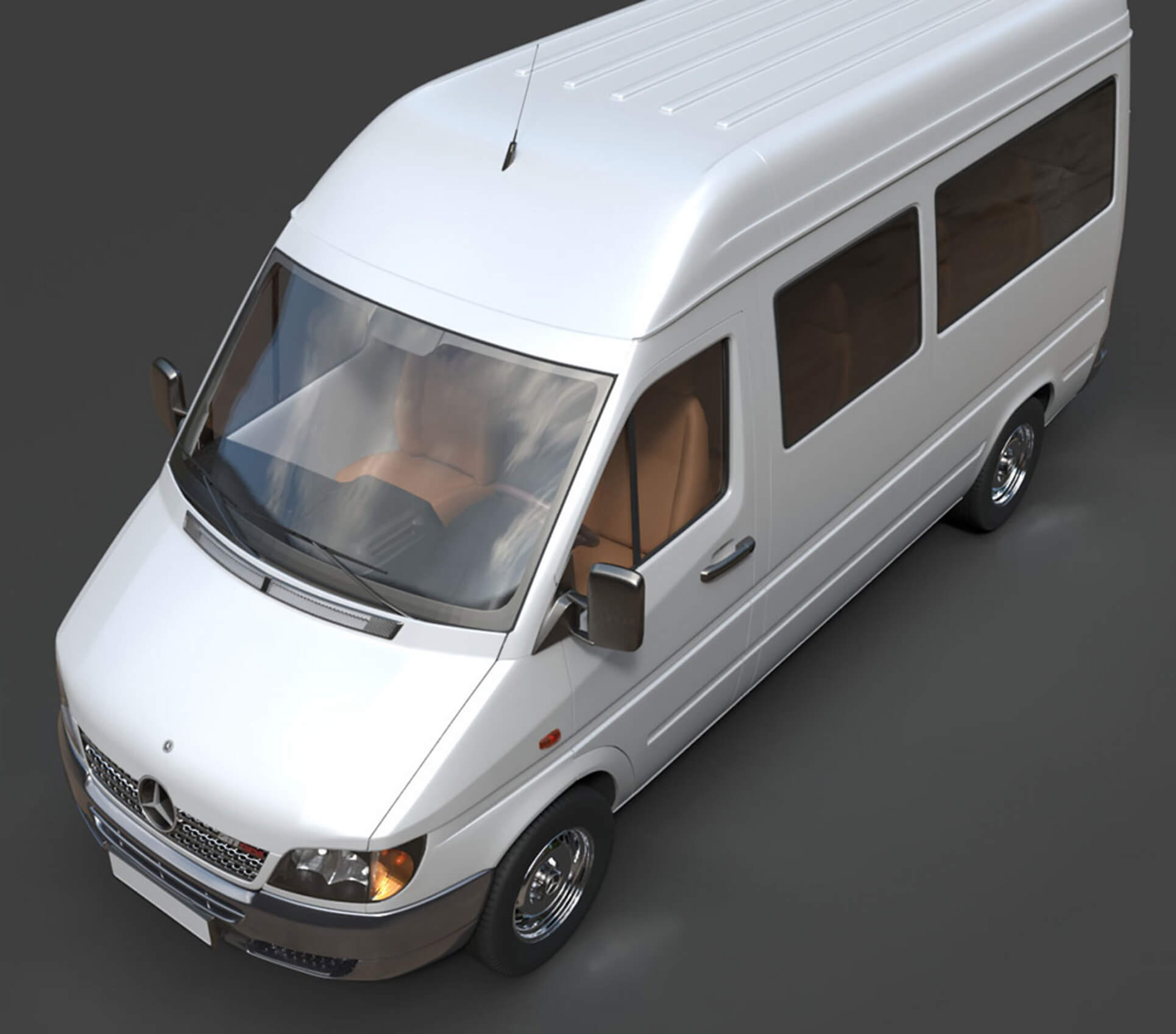 Mercedes-Benz Sprinter Classic Minibus Detailed Production 3D Model