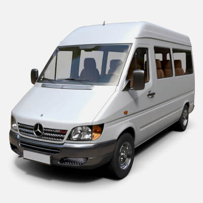 Mercedes-Benz Sprinter Classic Minibus Detailed Production 3D Model