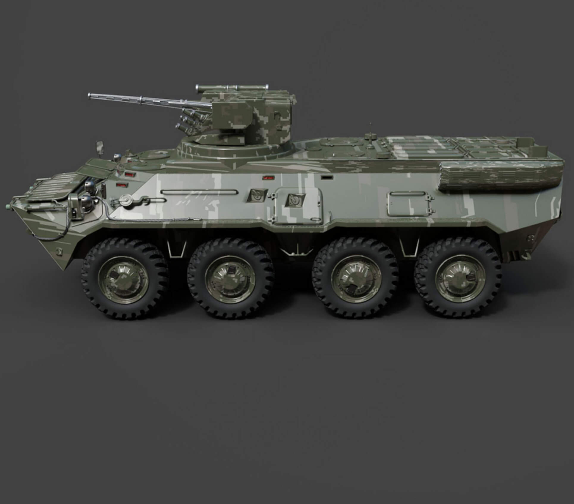 Military Vehicles - BTR-3E - High-Poly 3D Model 3D Model