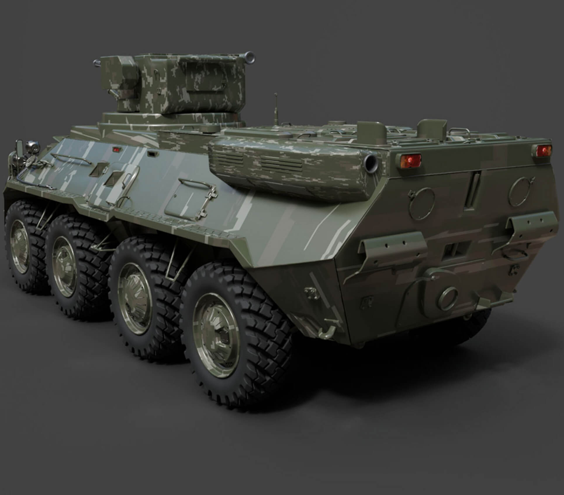 Military Vehicles - BTR-3E - High-Poly 3D Model 3D Model