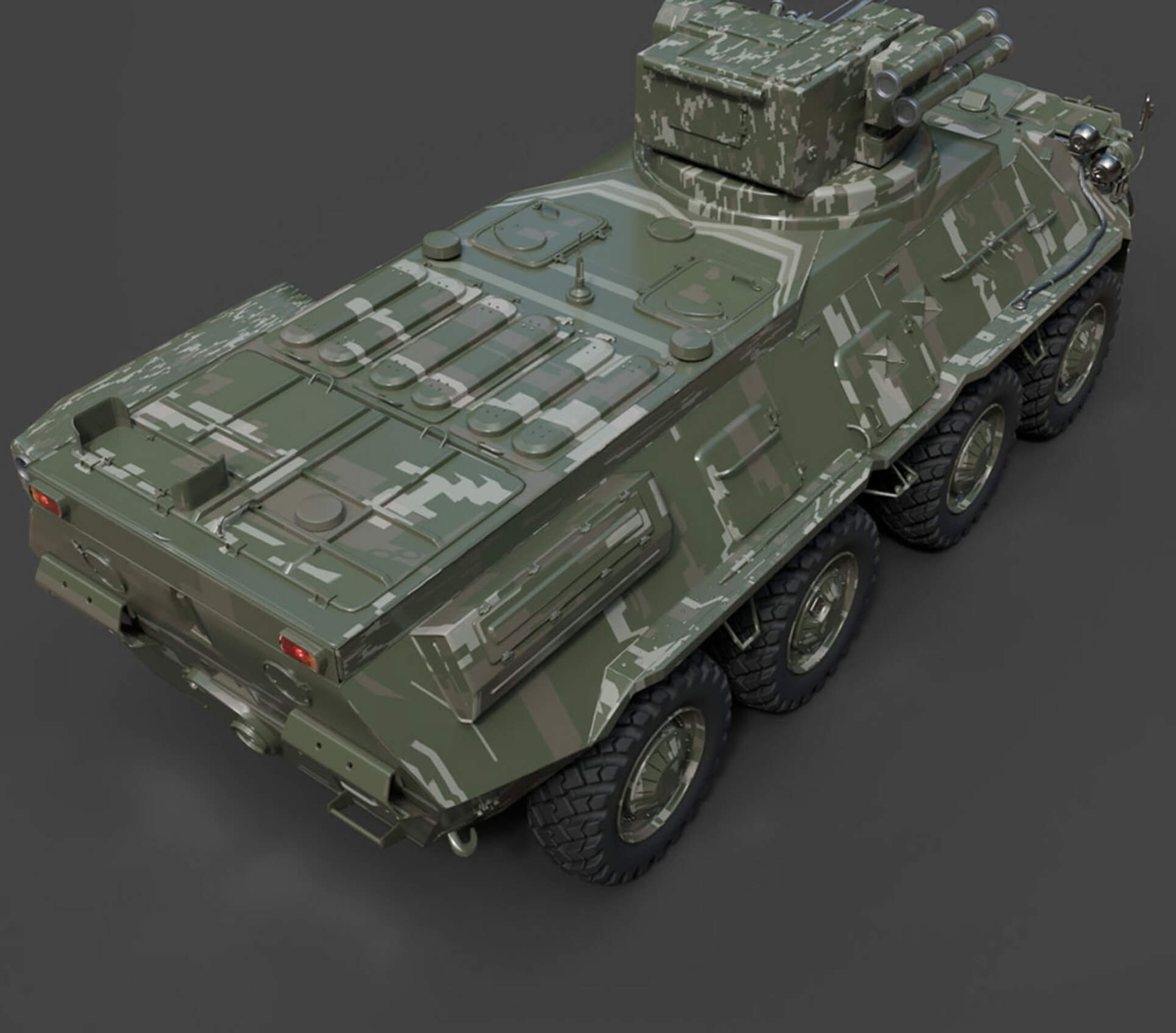 Military Vehicles - BTR-3E - High-Poly 3D Model 3D Model