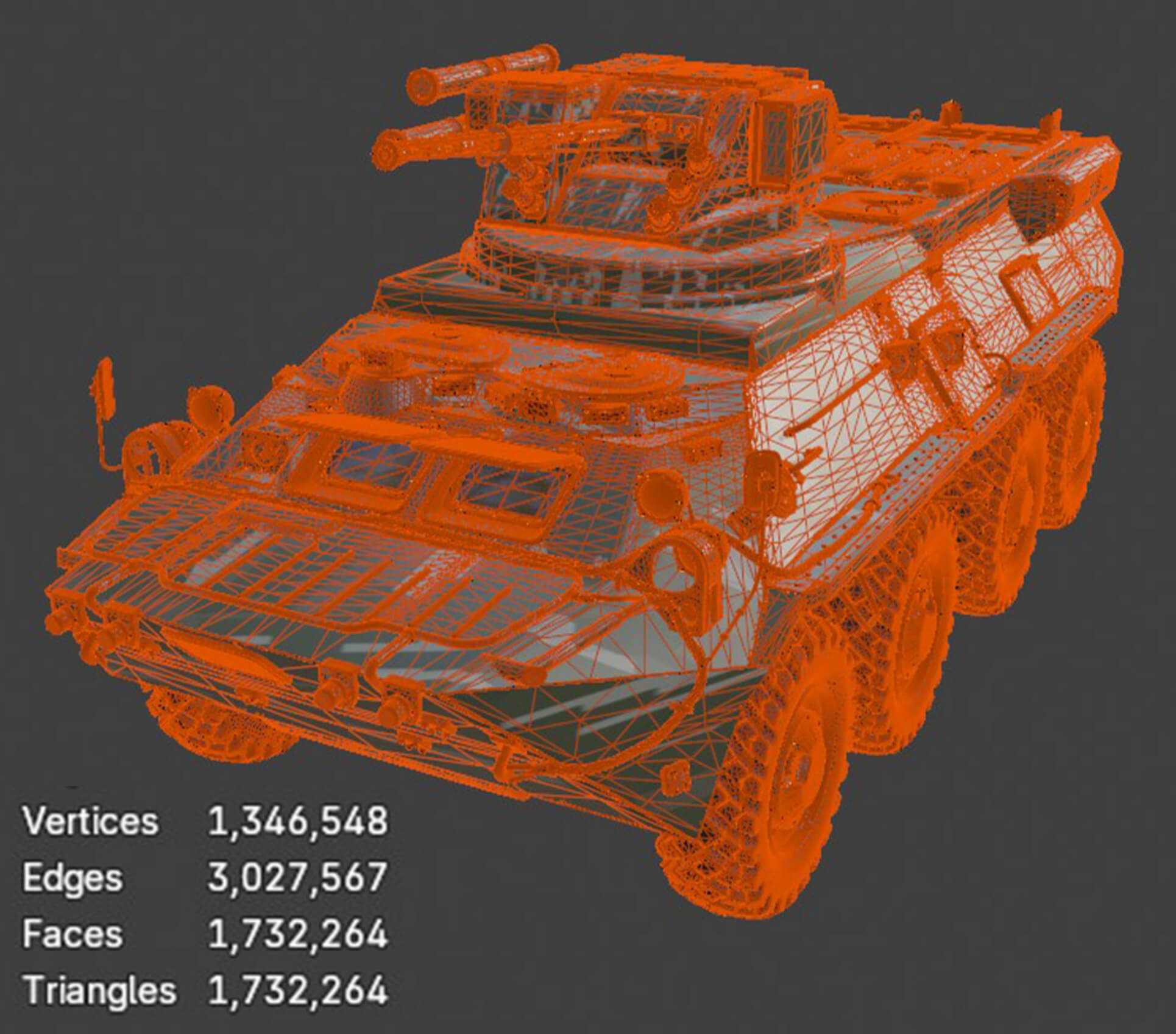 Military Vehicles - BTR-3E - High-Poly 3D Model 3D Model