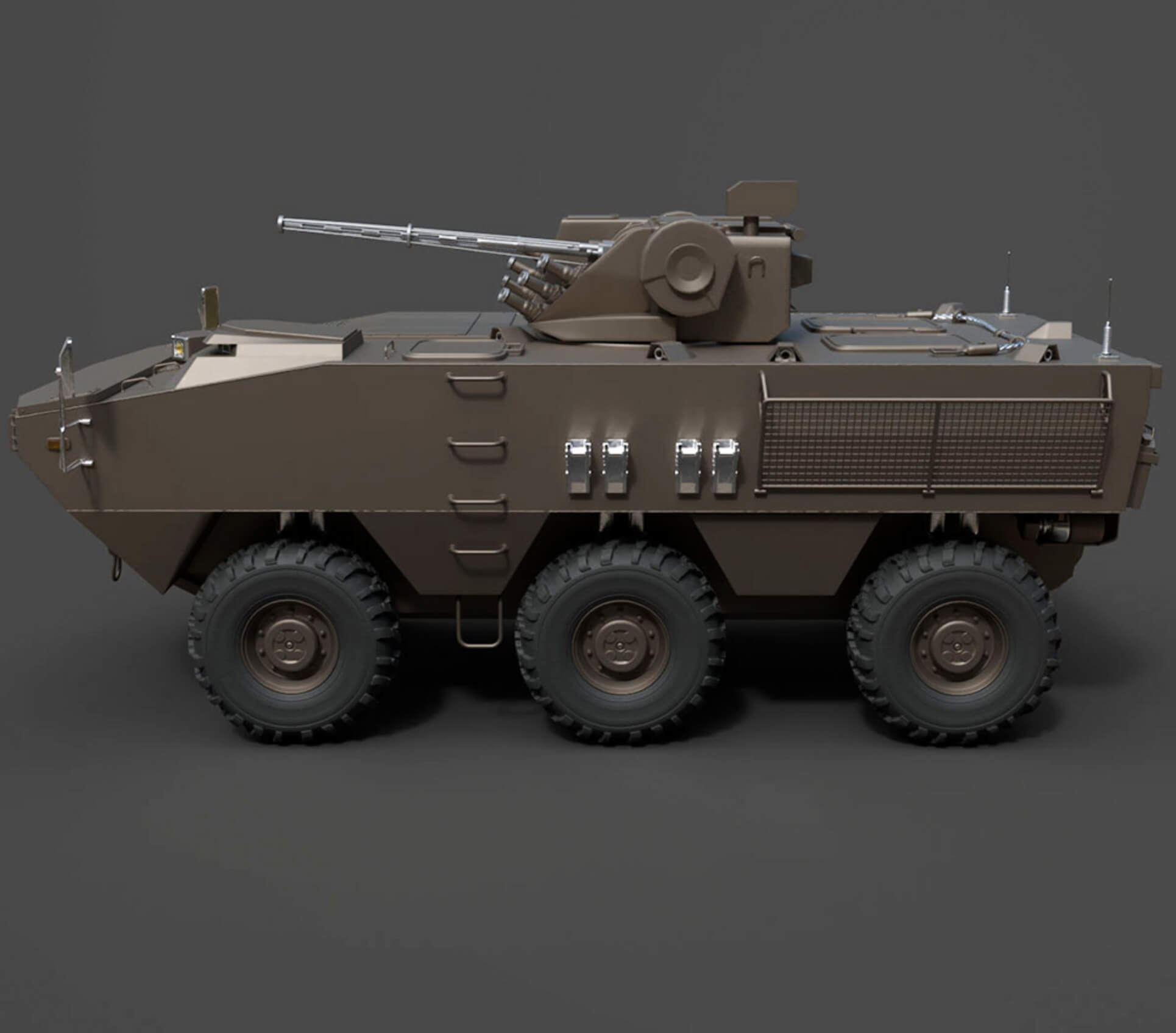 Military Vehicles - BTR Otaman - High-Poly 3D Model 3D Model