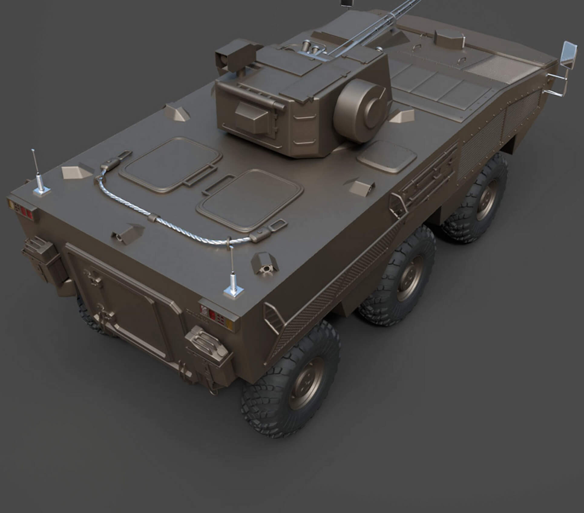Military Vehicles - BTR Otaman - High-Poly 3D Model 3D Model