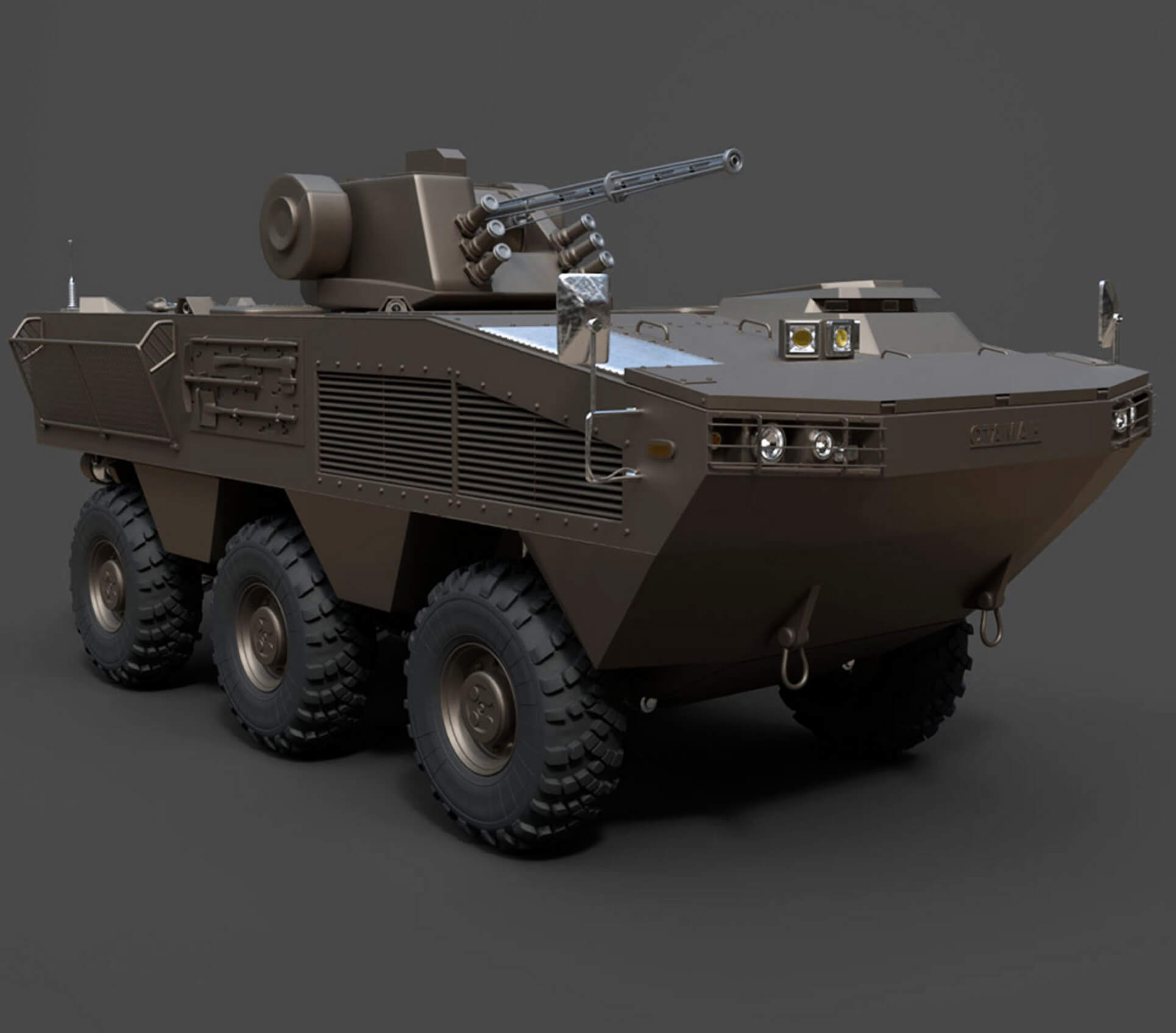 Military Vehicles - BTR Otaman - High-Poly 3D Model 3D Model