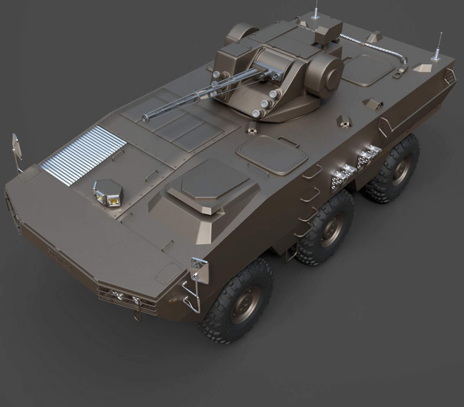 Military Vehicles - BTR Otaman - High-Poly 3D Model 3D Model