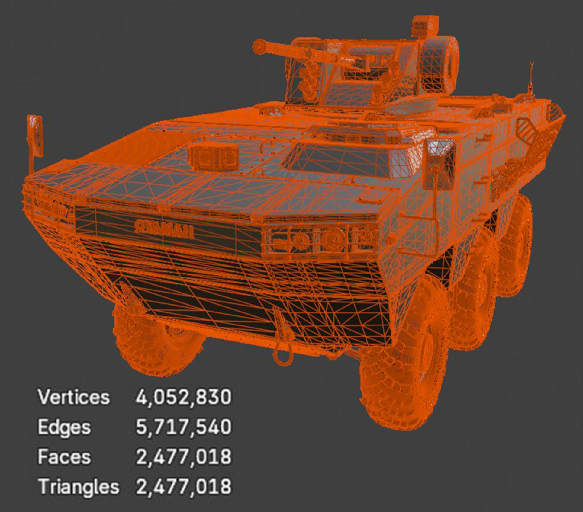 Military Vehicles - BTR Otaman - High-Poly 3D Model 3D Model