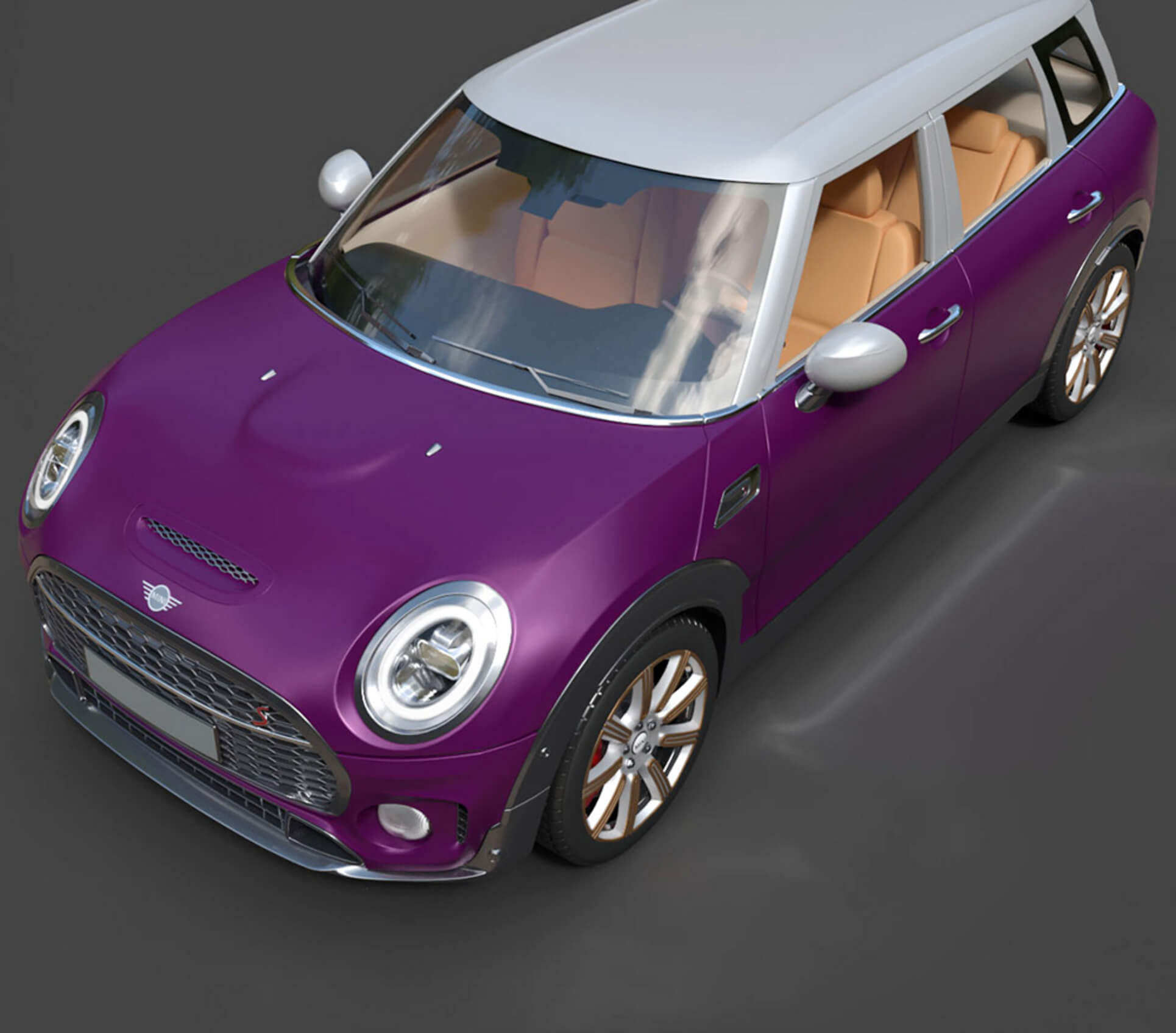 Mini Clubman Detailed Production-Ready 3D Asset 3D Model