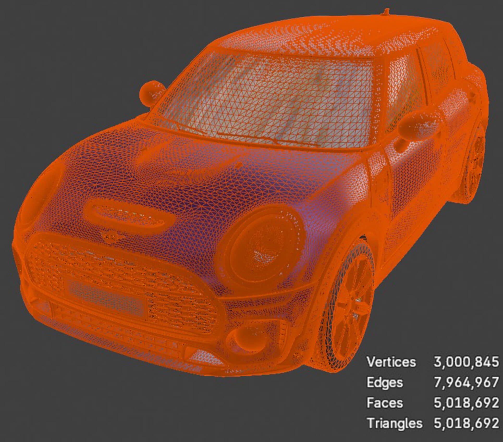 Mini Clubman Detailed Production-Ready 3D Asset 3D Model