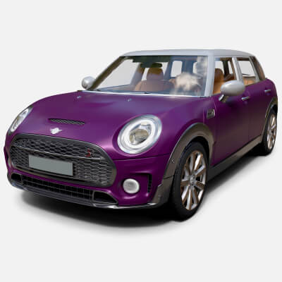 Mini Clubman Detailed Production-Ready 3D Asset 3D Model