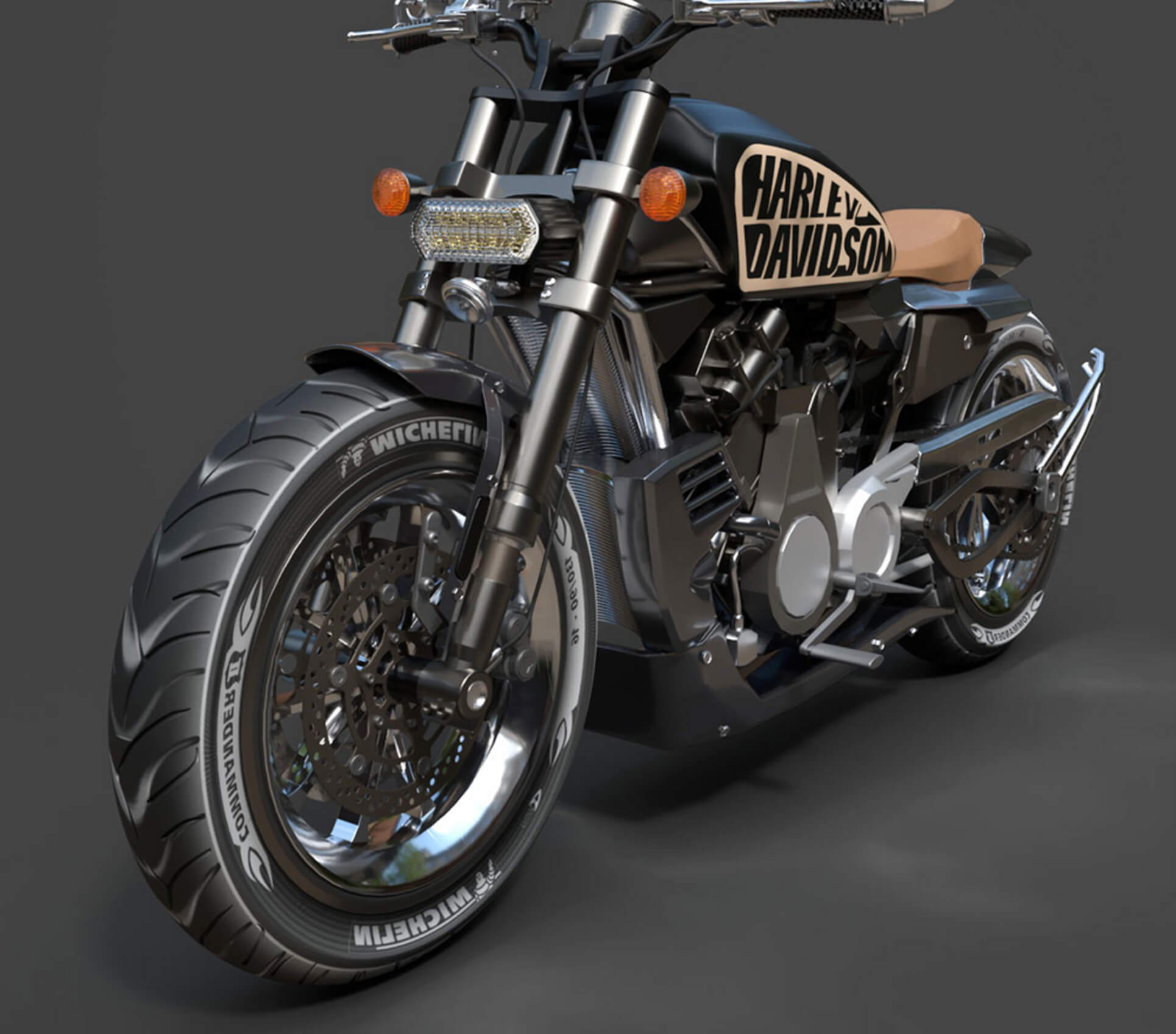 Motorcycles - Harley-Davidson - High-Poly 3D Model 3D Model