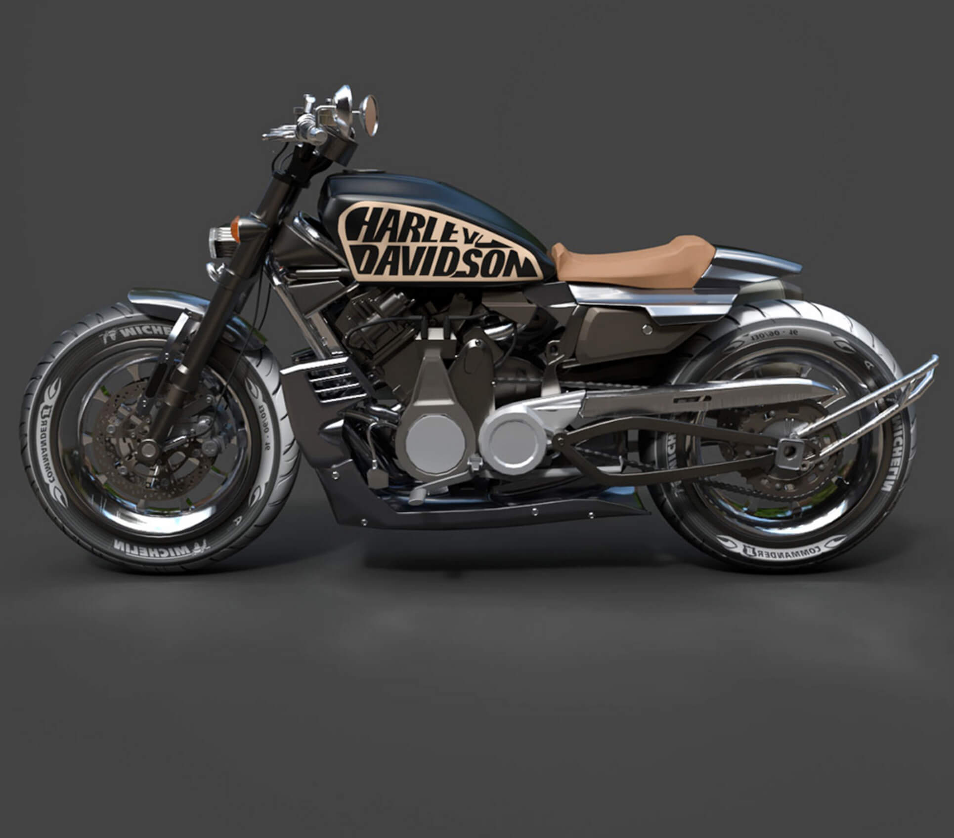 Motorcycles - Harley-Davidson - High-Poly 3D Model 3D Model