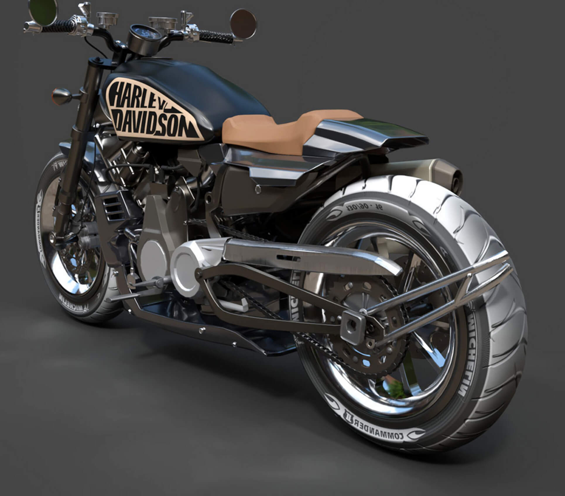 Motorcycles - Harley-Davidson - High-Poly 3D Model 3D Model