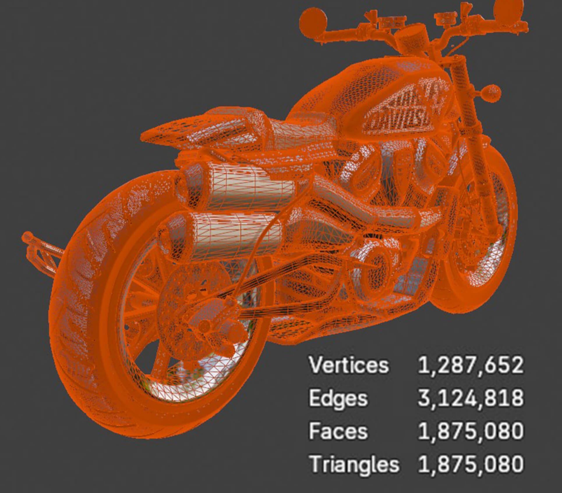 Motorcycles - Harley-Davidson - High-Poly 3D Model 3D Model