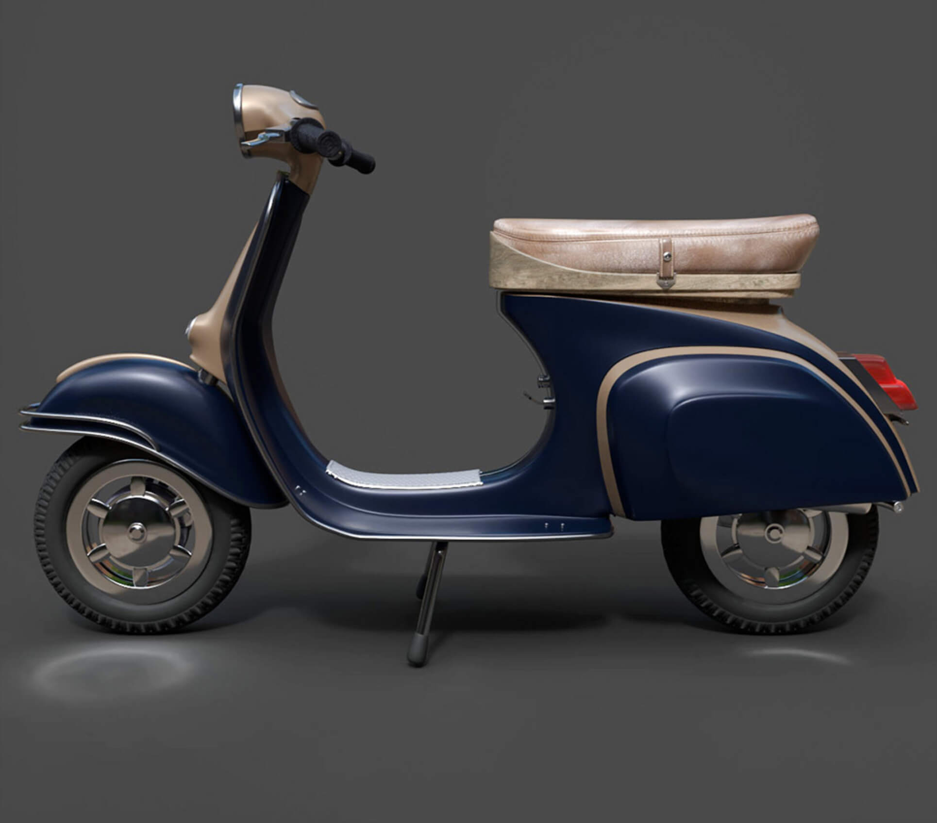 Motorcycles Vespa High-Poly 3D Model 3D Model