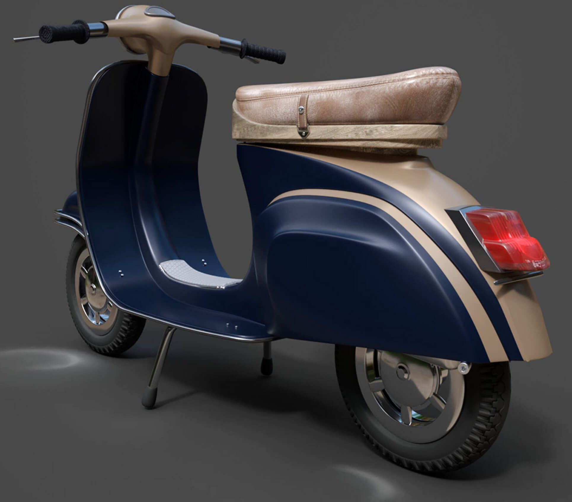 Motorcycles Vespa High-Poly 3D Model 3D Model