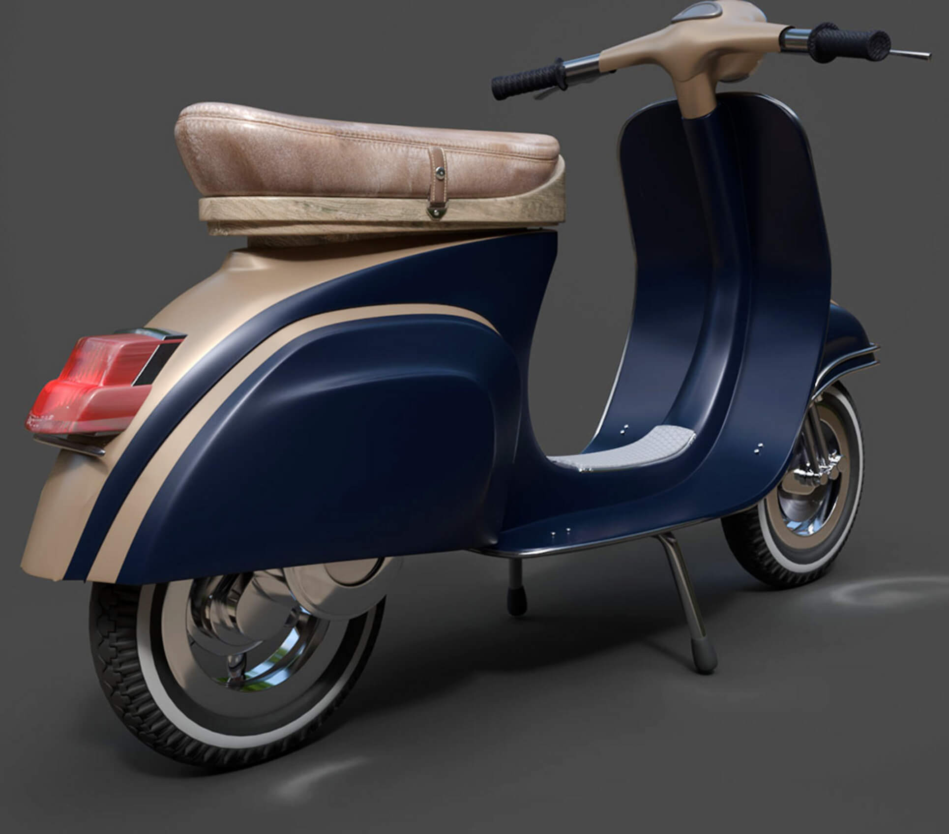 Motorcycles Vespa High-Poly 3D Model 3D Model