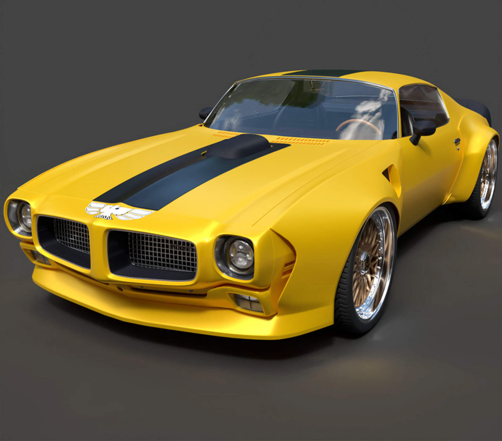 Pontiac Firebird Trans Am 1970 Custom/Tuned 3D Model