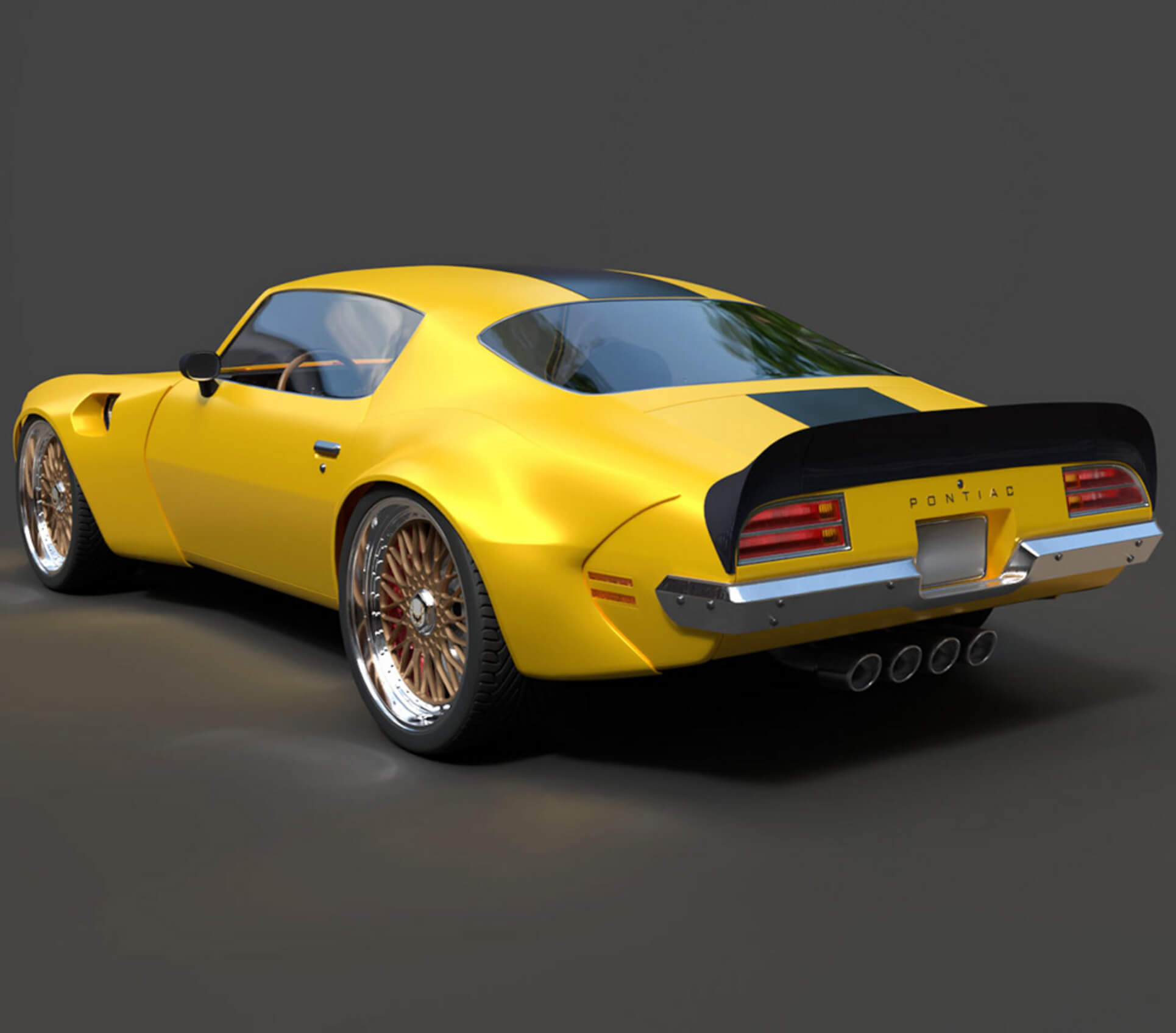 Pontiac Firebird Trans Am 1970 Custom/Tuned 3D Model