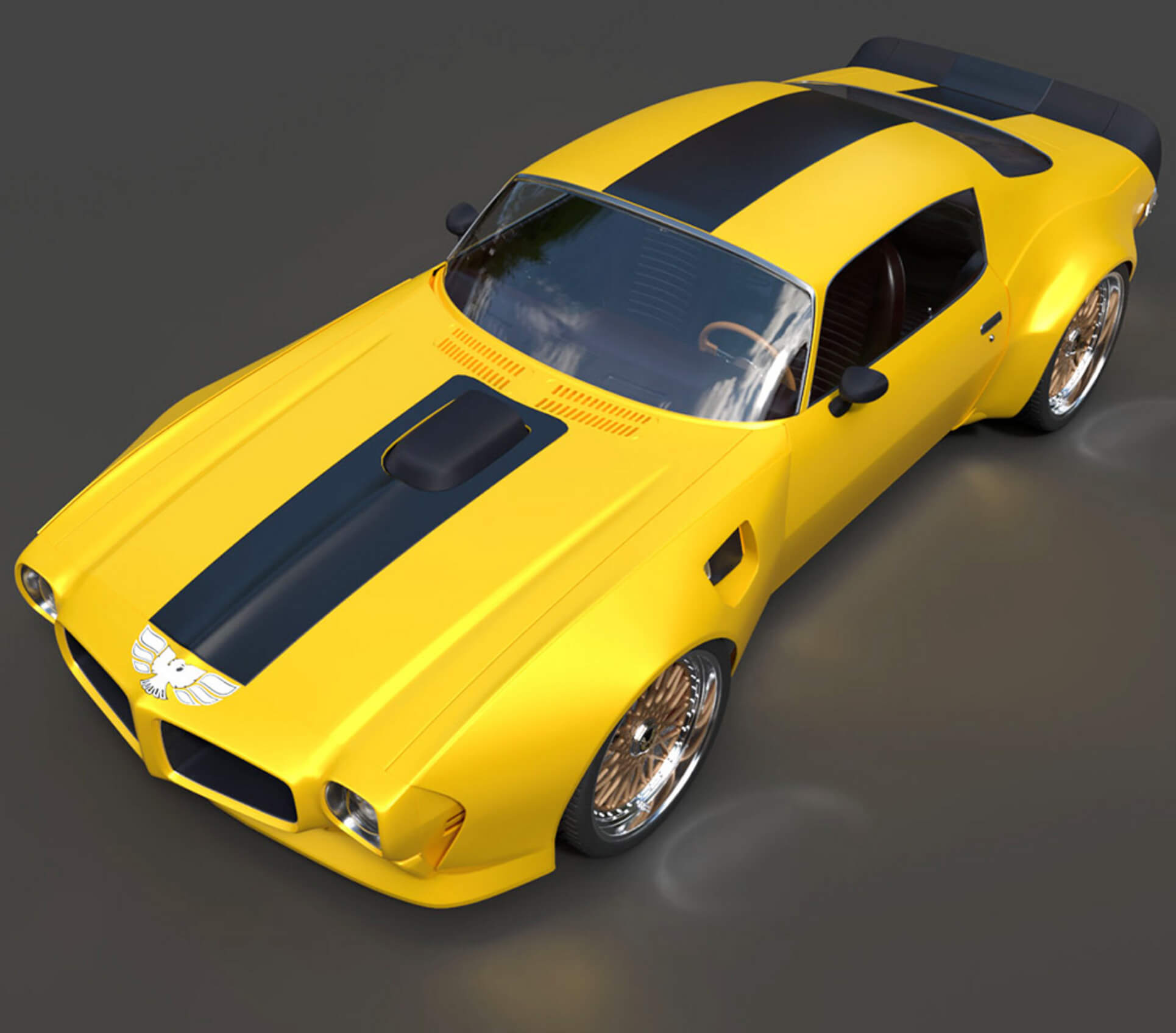 Pontiac Firebird Trans Am 1970 Custom/Tuned 3D Model