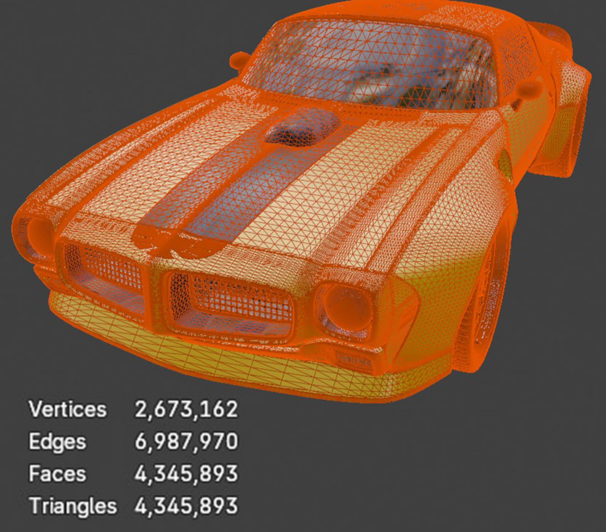 Pontiac Firebird Trans Am 1970 Custom/Tuned 3D Model