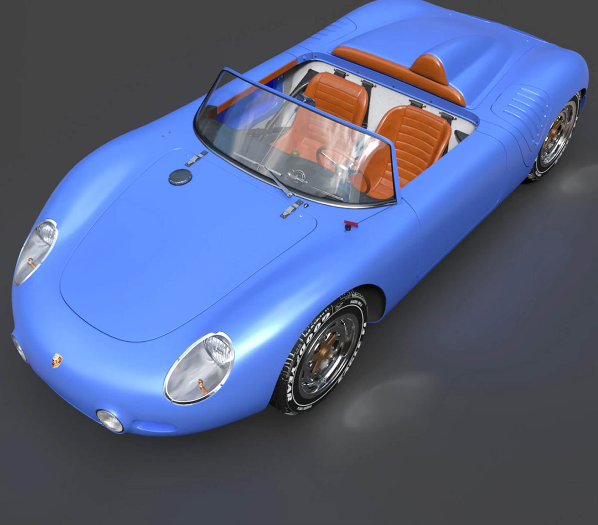 Porsche 718 Spyder RS - Detailed Production-Ready 3D Asset 3D Model