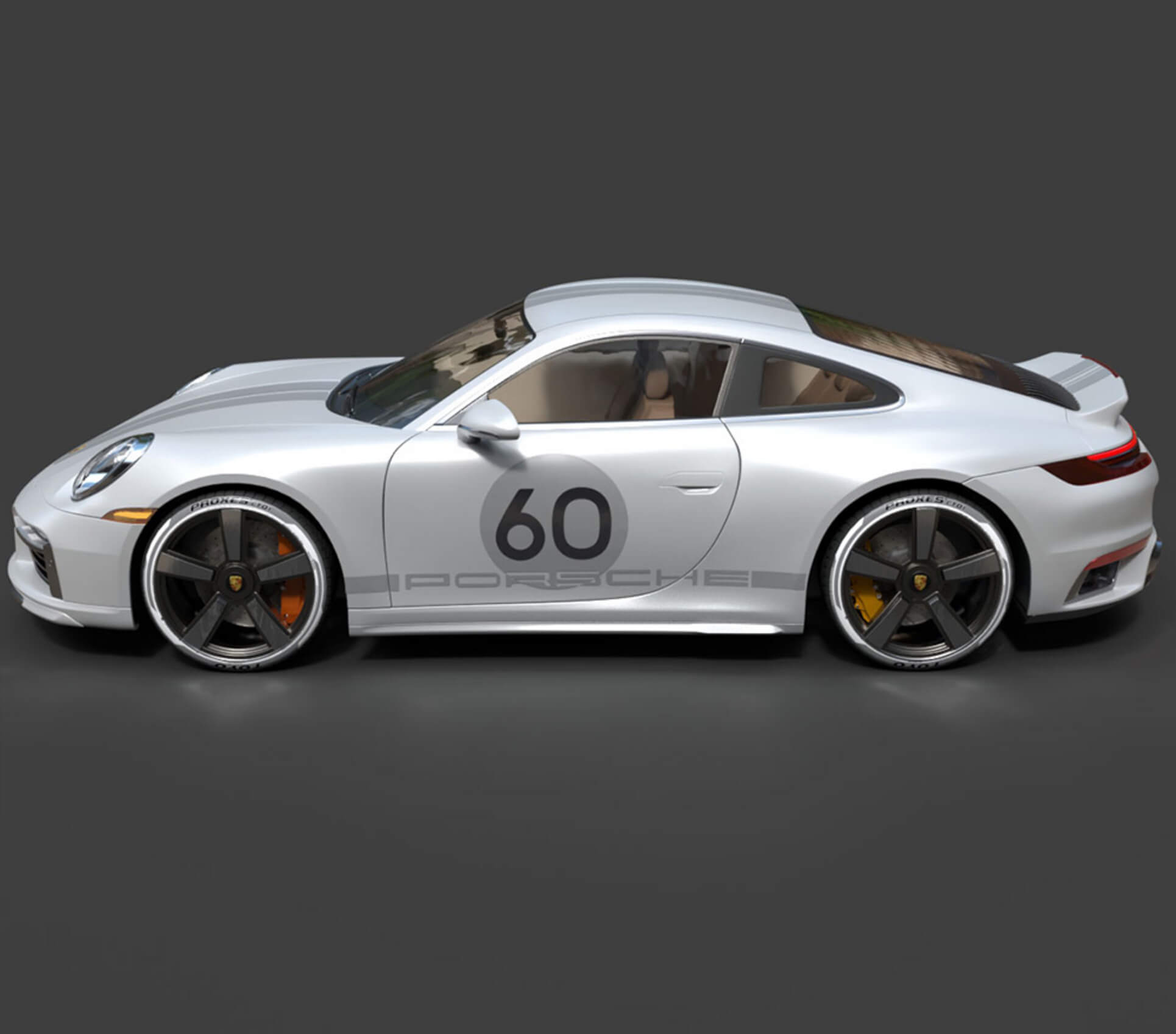 Porsche 911 Sport Classic High-Performance Sports Car High 3D Model