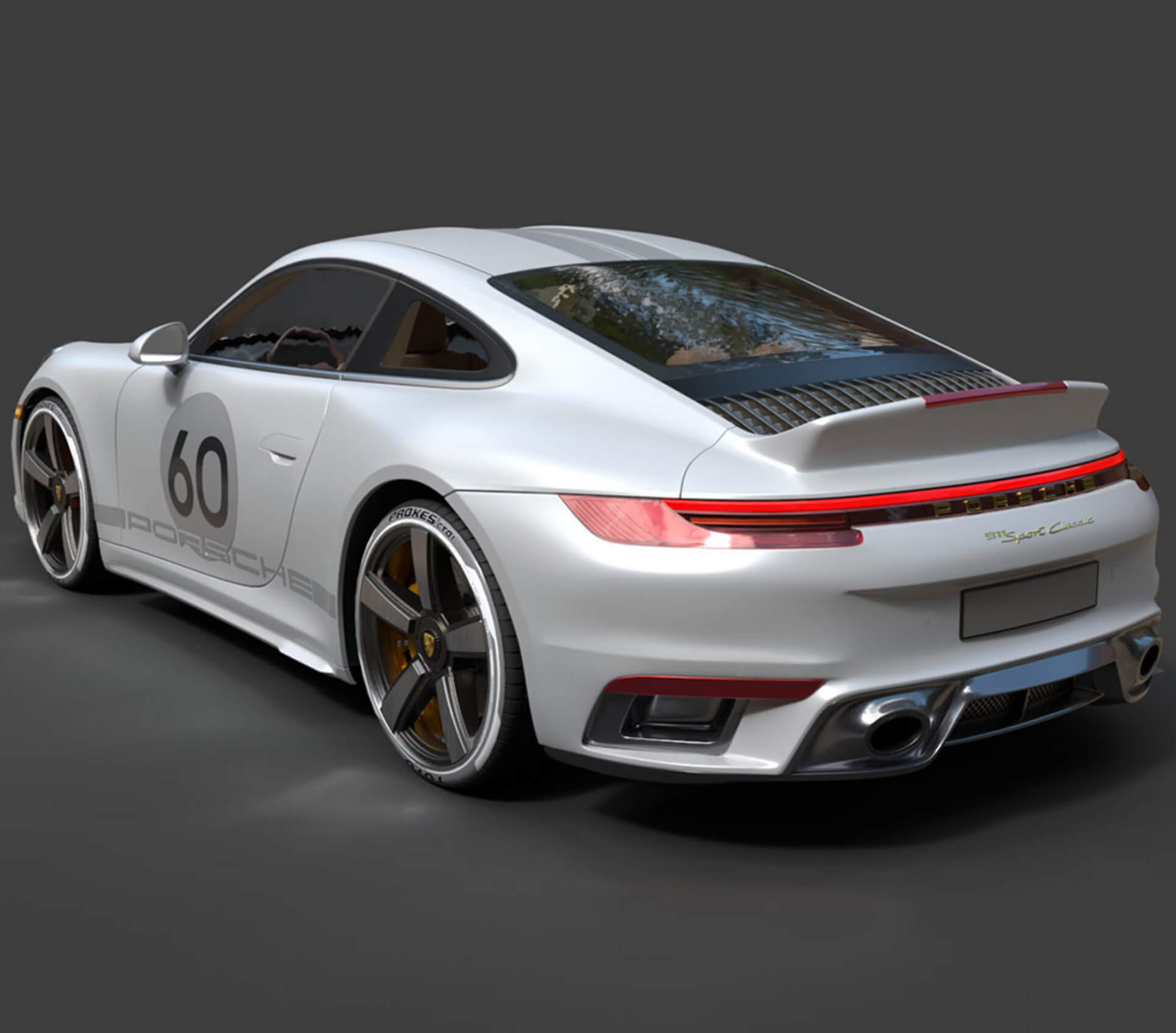 Porsche 911 Sport Classic High-Performance Sports Car High 3D Model
