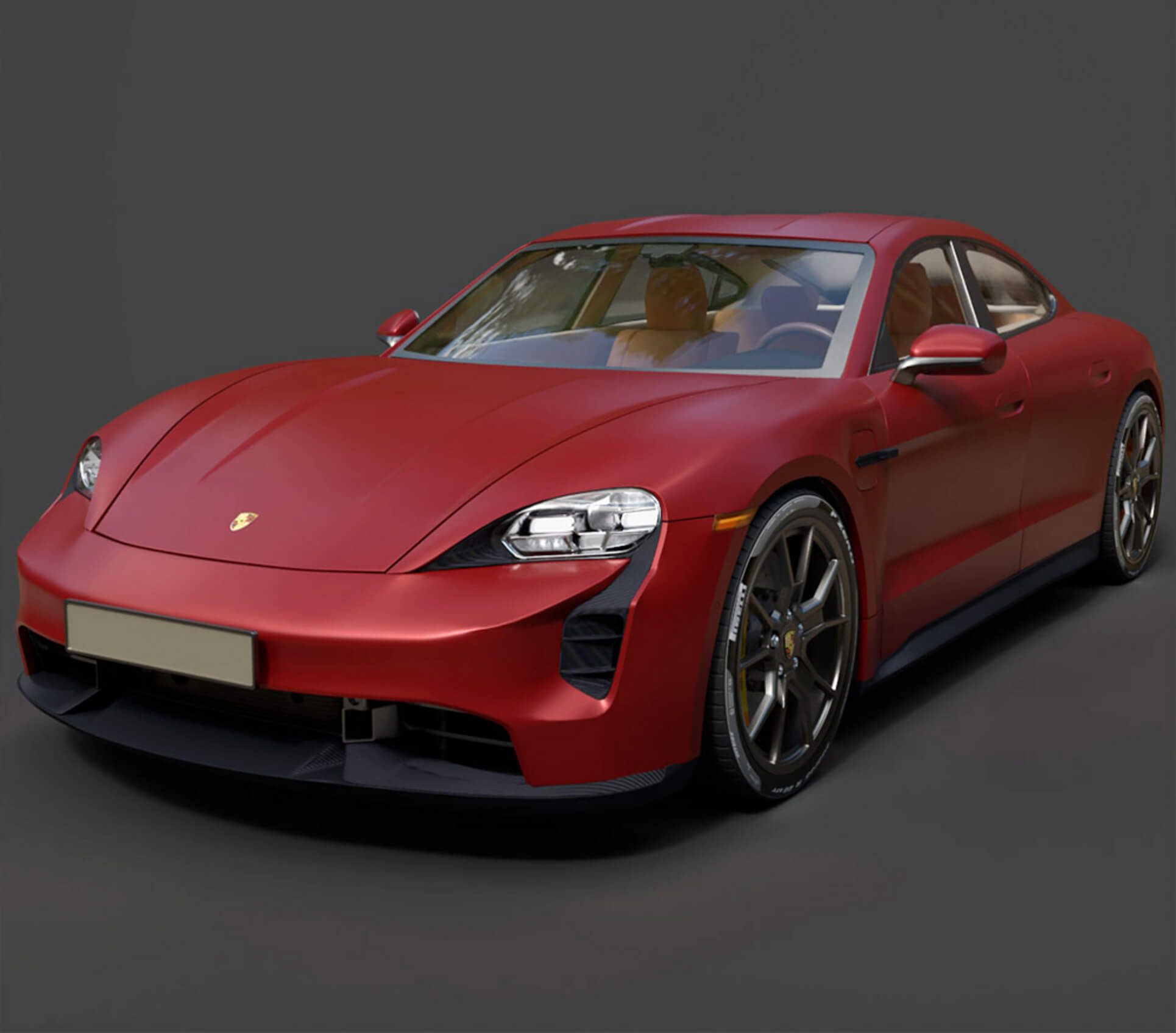 Porsche Taycan GTS High-Poly 3D Model 3D Model