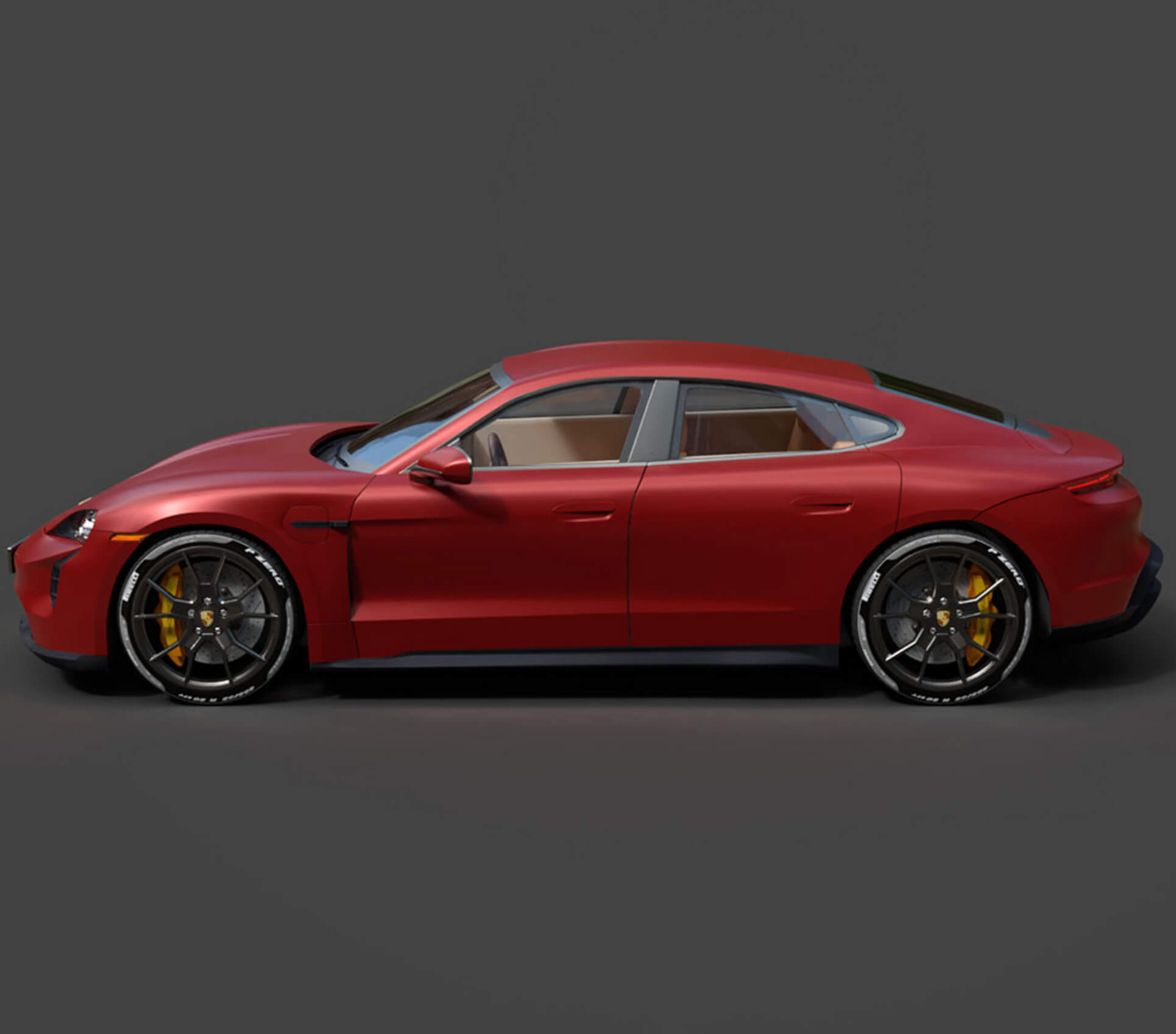Porsche Taycan GTS High-Poly 3D Model 3D Model