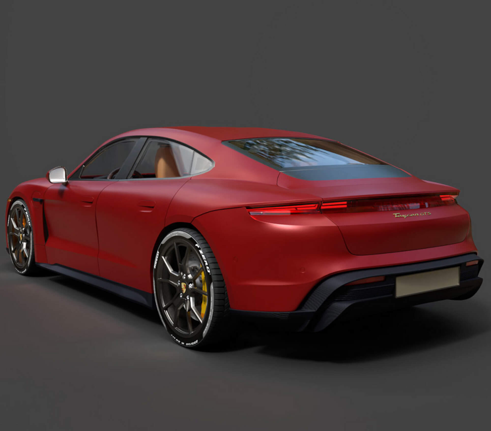 Porsche Taycan GTS High-Poly 3D Model 3D Model