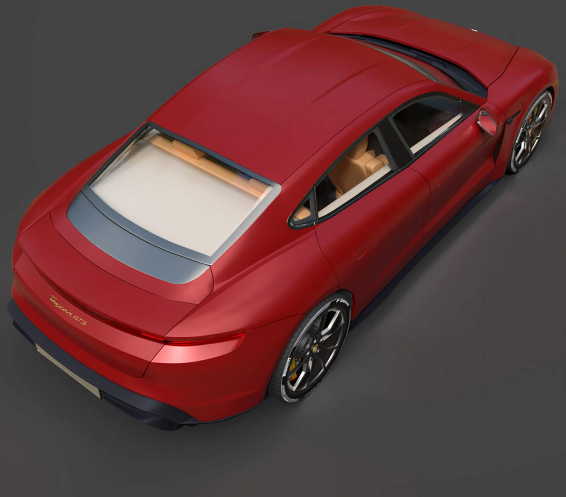 Porsche Taycan GTS High-Poly 3D Model 3D Model