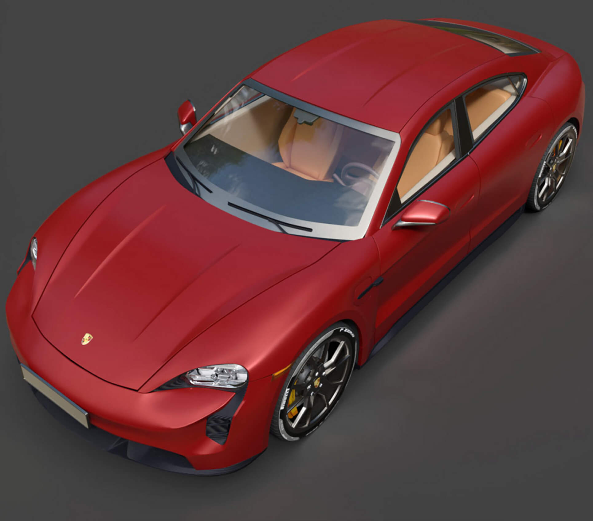 Porsche Taycan GTS High-Poly 3D Model 3D Model