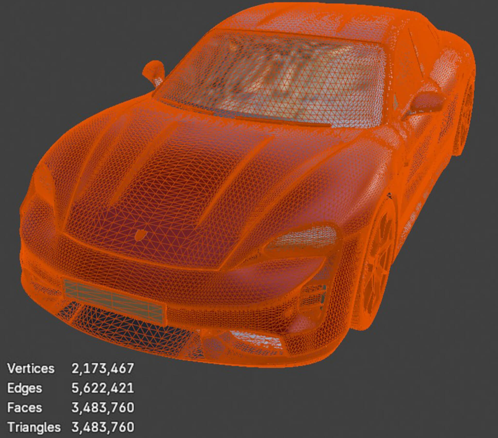 Porsche Taycan GTS High-Poly 3D Model 3D Model