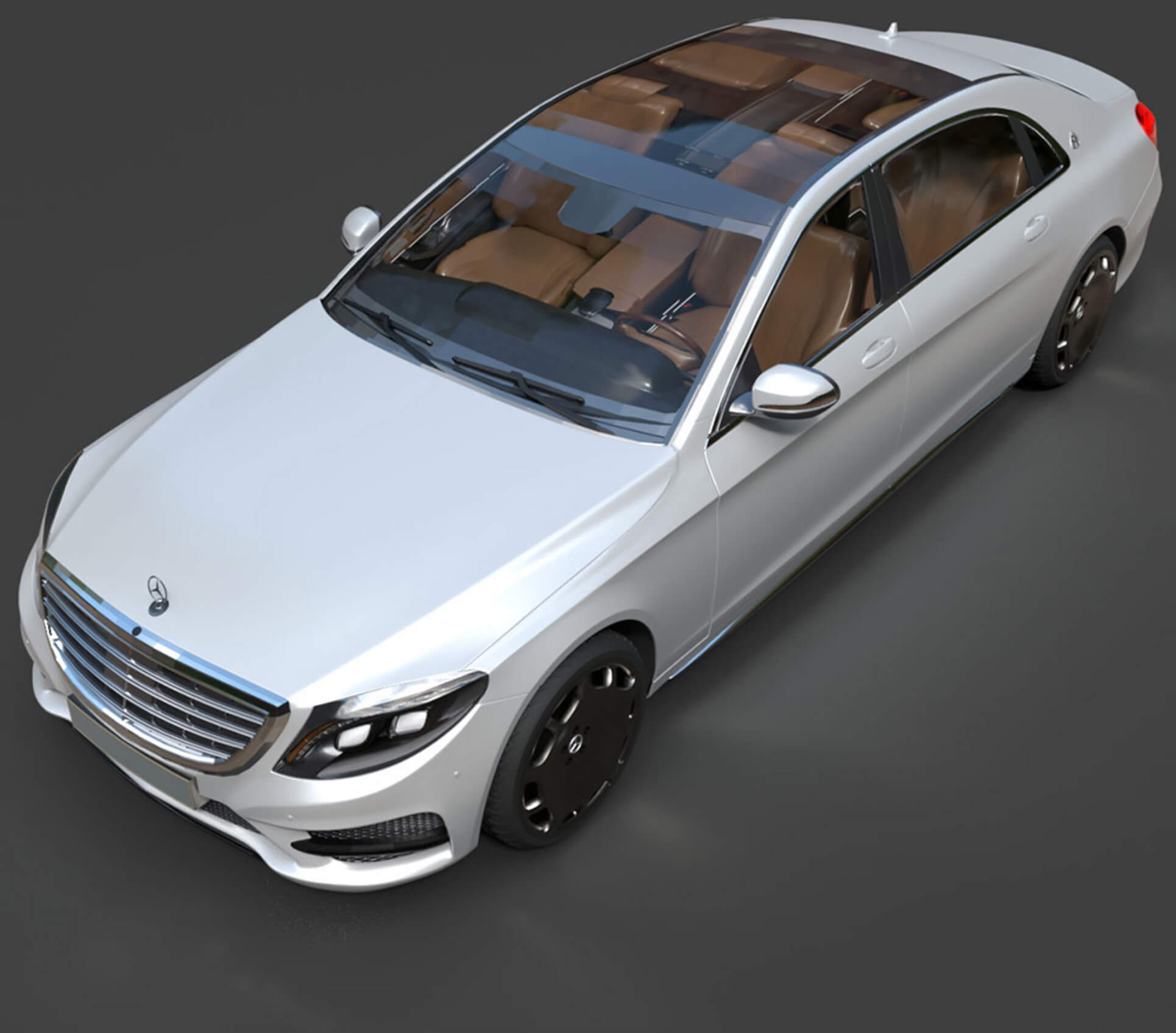 Sedans - Mercedes-Benz Maybach - High-Poly 3D Model 3D Model