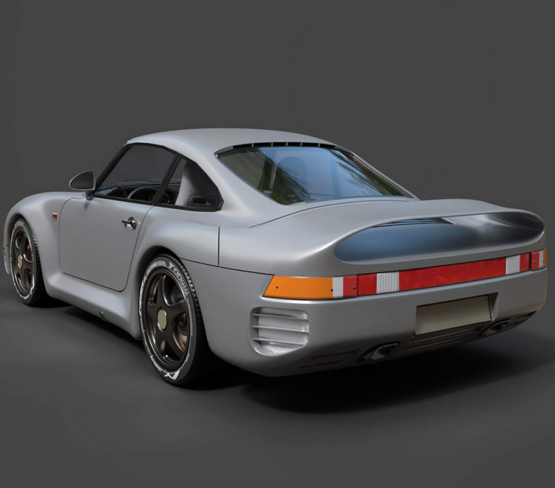 Sports Cars Porsche 959 High Poly 3D Model 3D Model