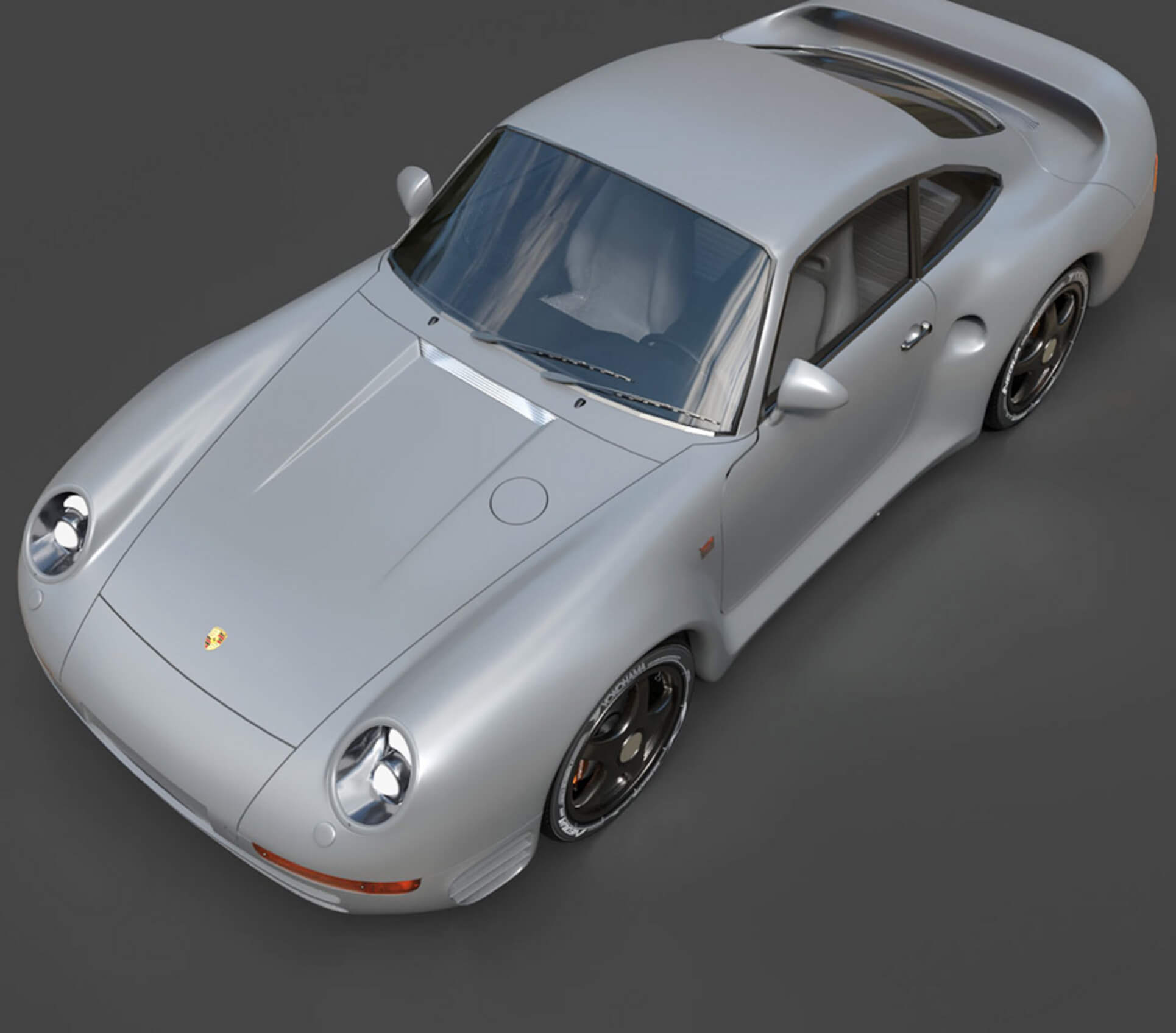 Sports Cars Porsche 959 High Poly 3D Model 3D Model