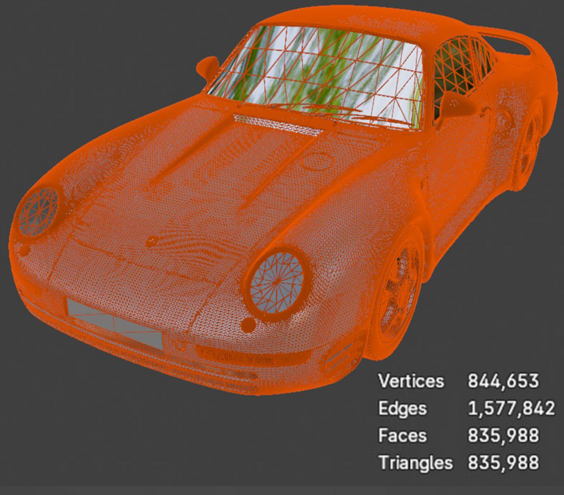 Sports Cars Porsche 959 High Poly 3D Model 3D Model