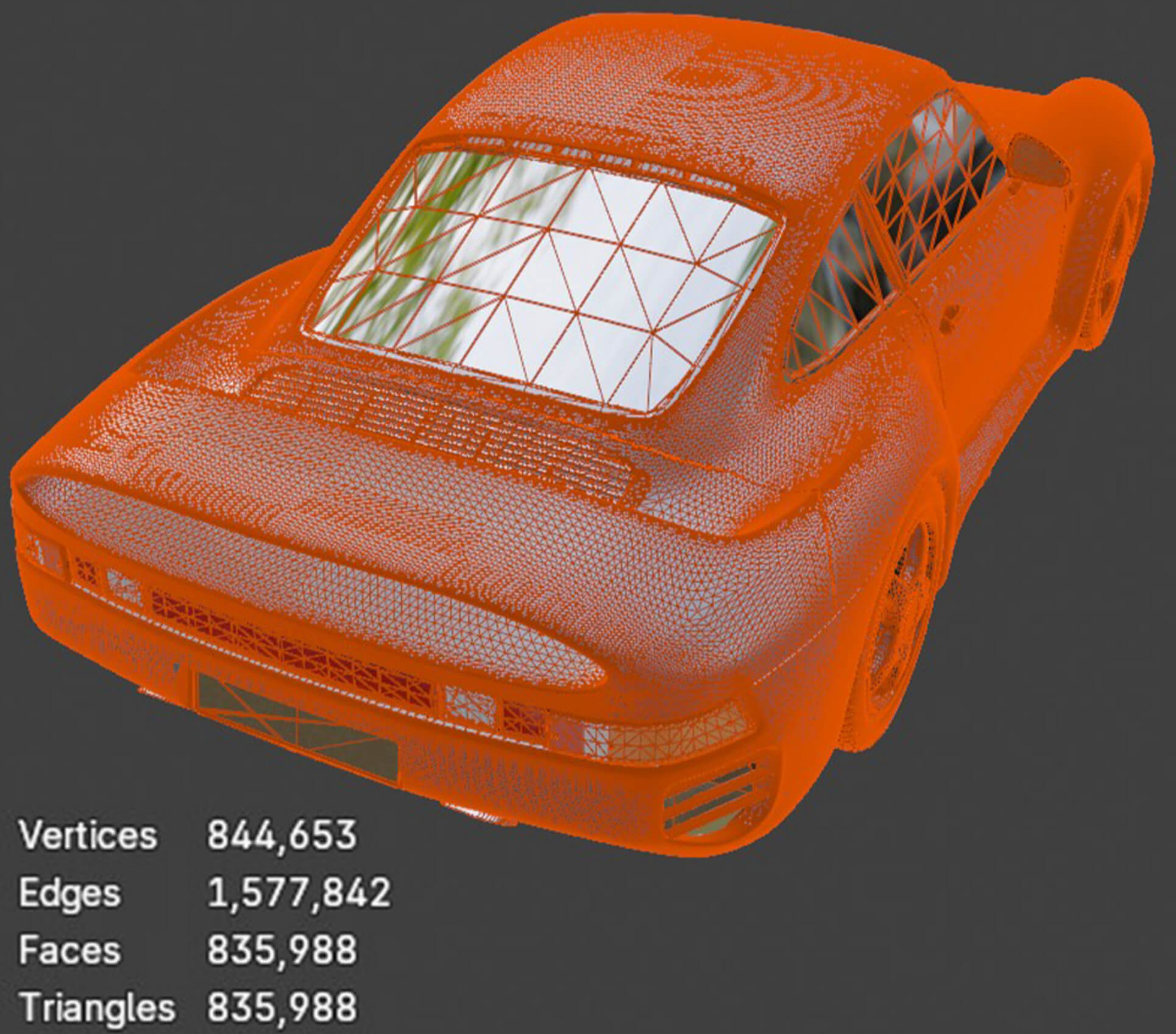 Sports Cars Porsche 959 High Poly 3D Model 3D Model