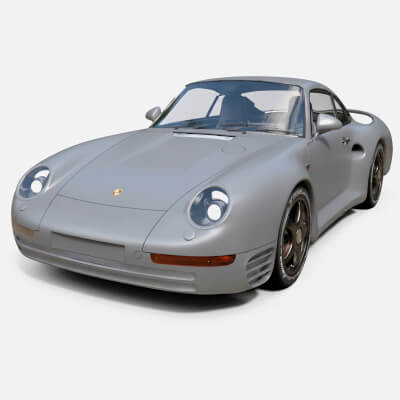 Sports Cars Porsche 959 High Poly 3D Model