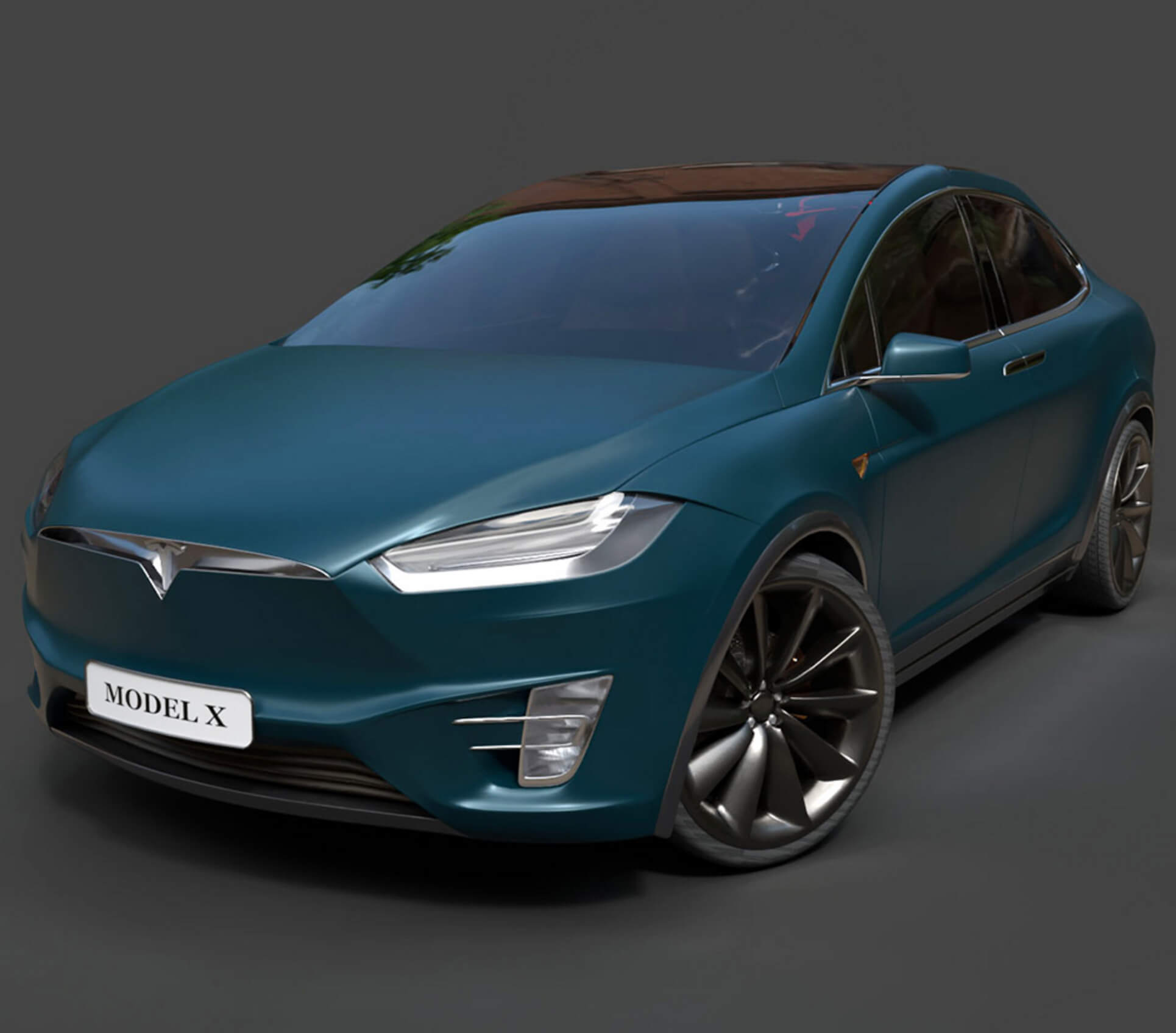 Tesla Model X - High-Poly 3D Model 3D Model