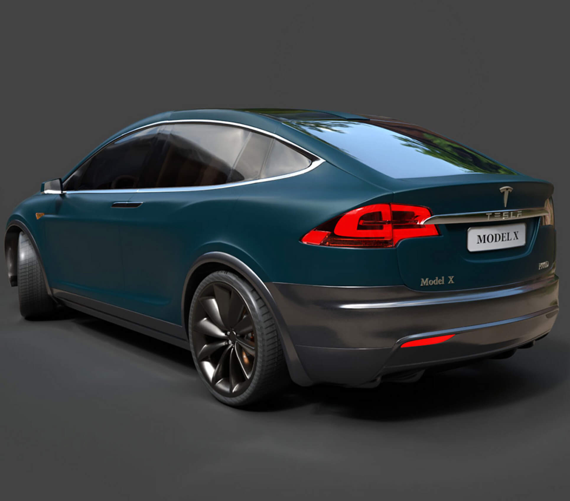 Tesla Model X - High-Poly 3D Model 3D Model