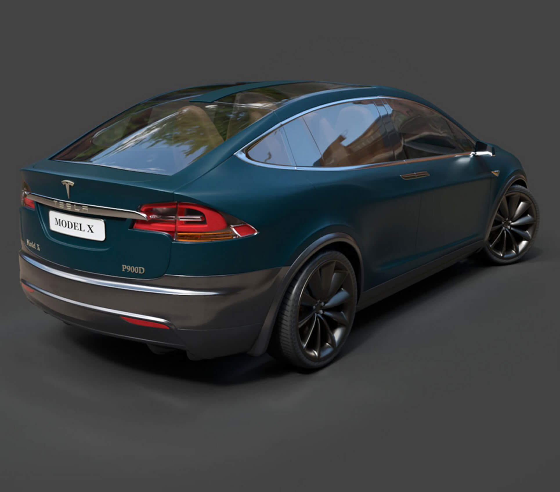 Tesla Model X - High-Poly 3D Model 3D Model