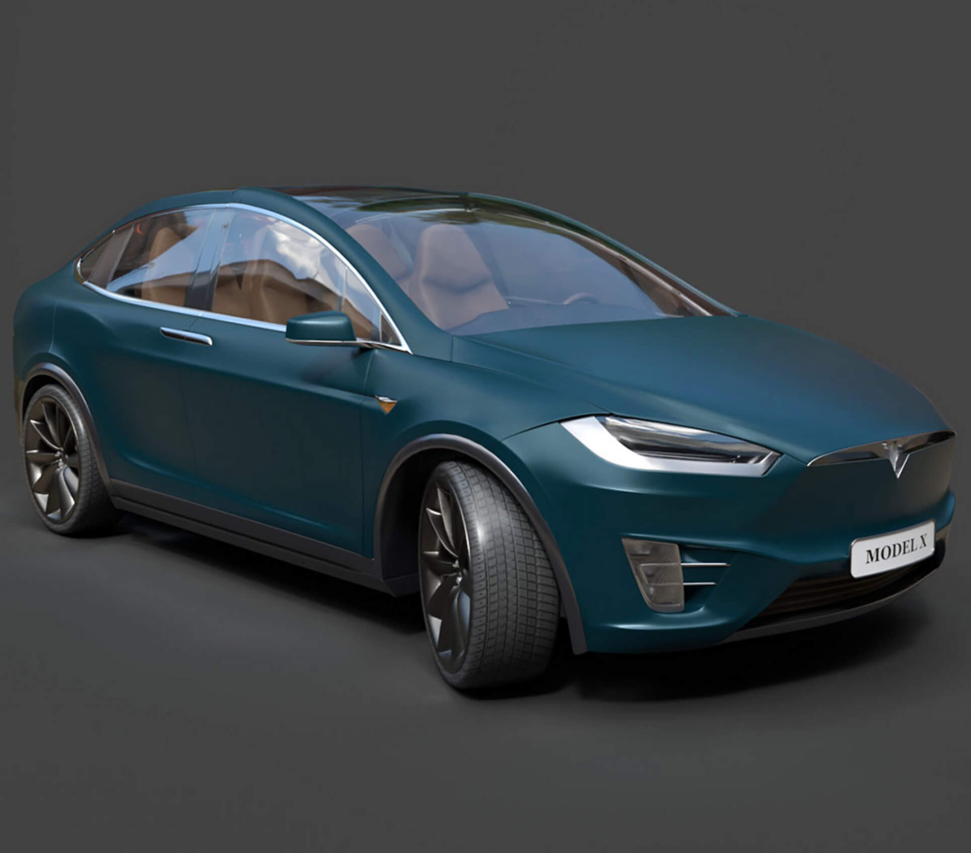Tesla Model X - High-Poly 3D Model 3D Model