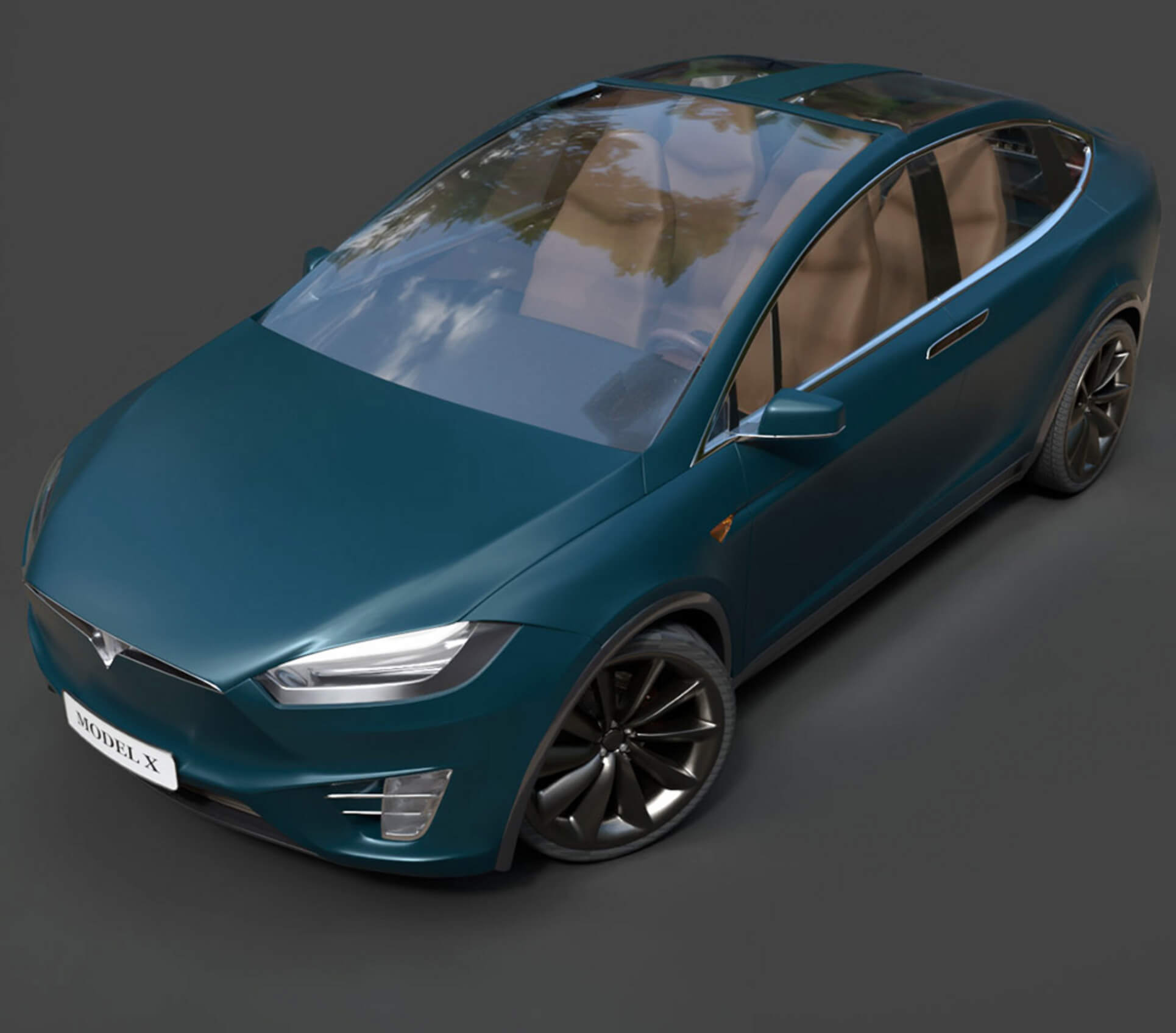 Tesla Model X - High-Poly 3D Model 3D Model