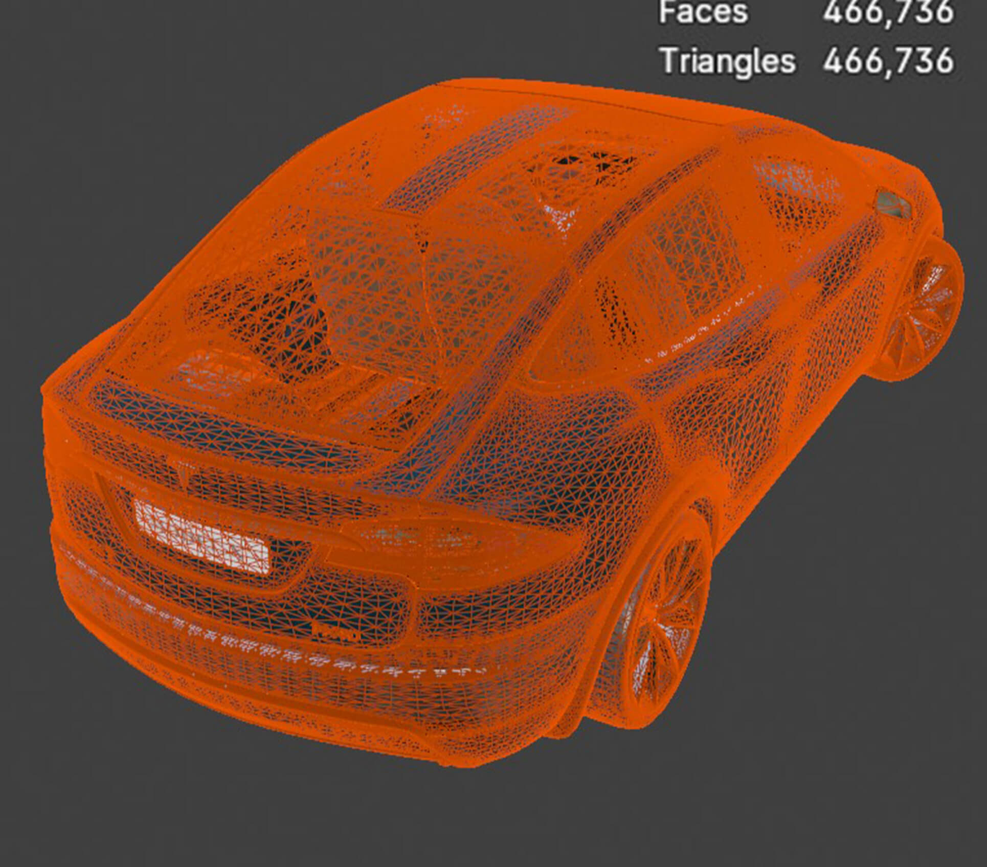 Tesla Model X - High-Poly 3D Model 3D Model