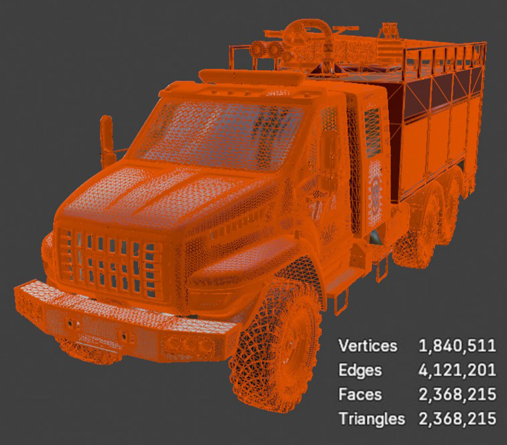 Ural Next Heavy Utility Fire Truck - Detailed Production Rea 3D Model