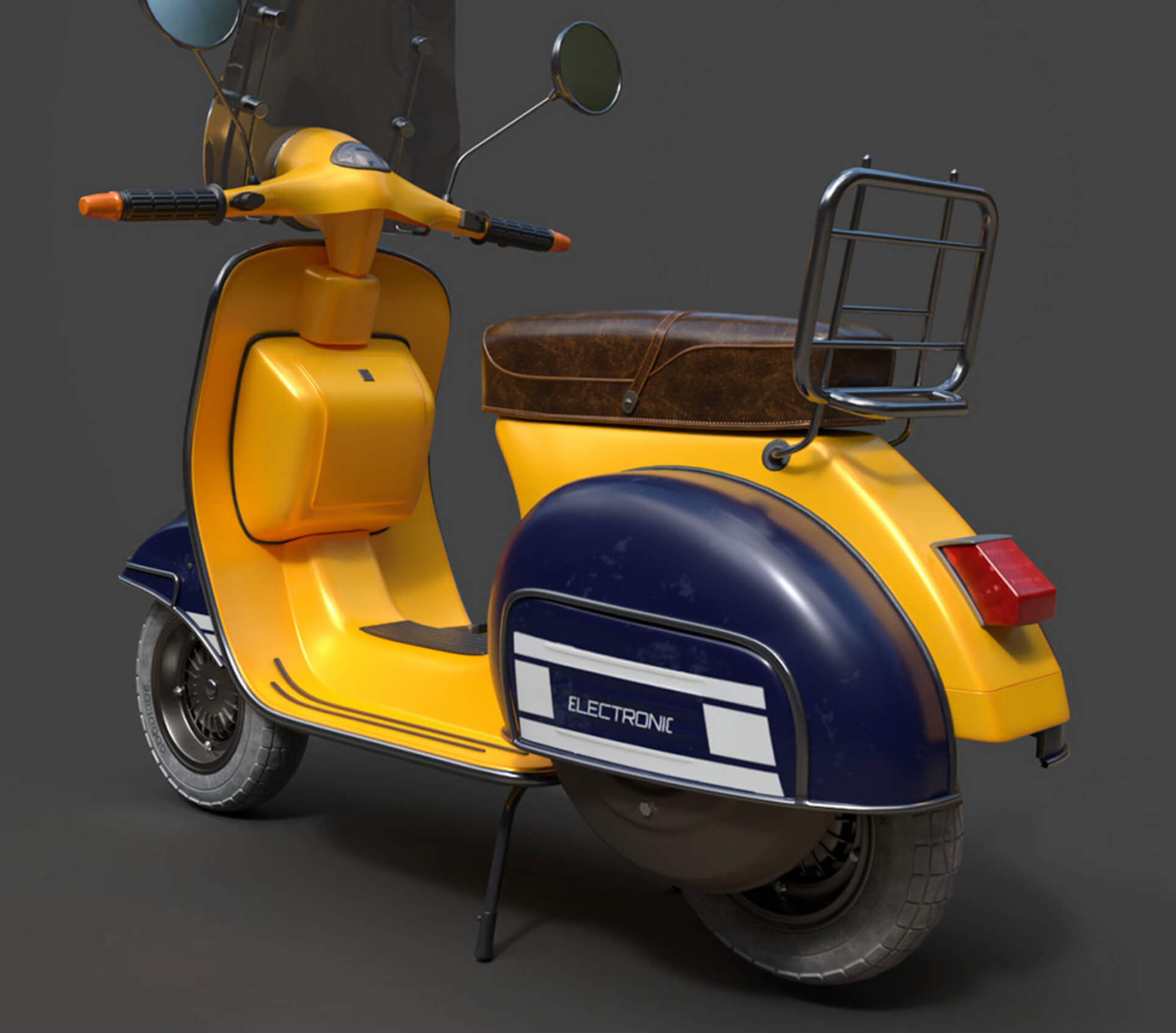 Vespa Classic Scooter - Detailed Production-Ready 3D Asset 3D Model