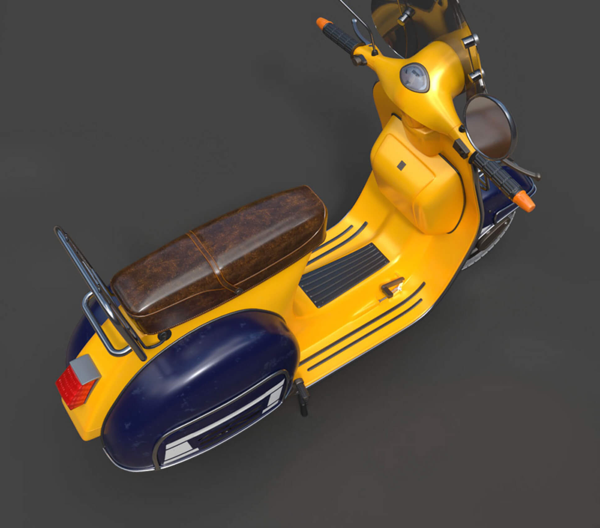 Vespa Classic Scooter - Detailed Production-Ready 3D Asset 3D Model
